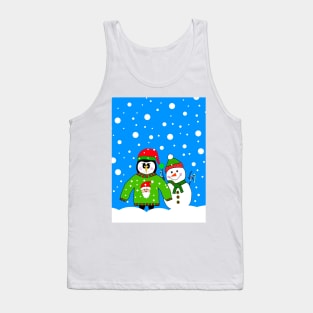 SNOW Day For A Penguin. Tank Top